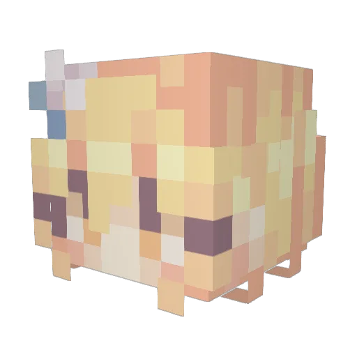 Sakura_Miku0 Minecraft avatar head, 3D render