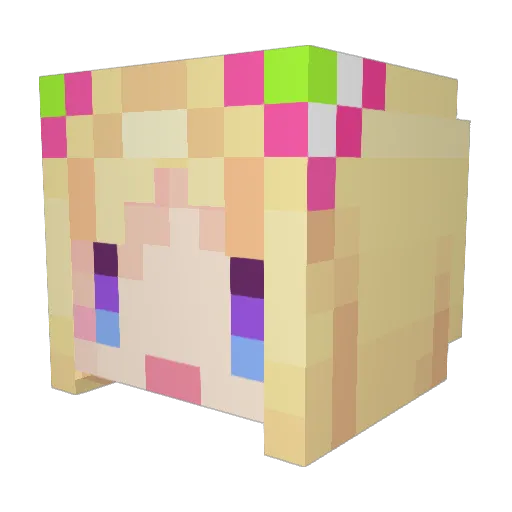 Sakura_Skye Minecraft avatar head, 3D render