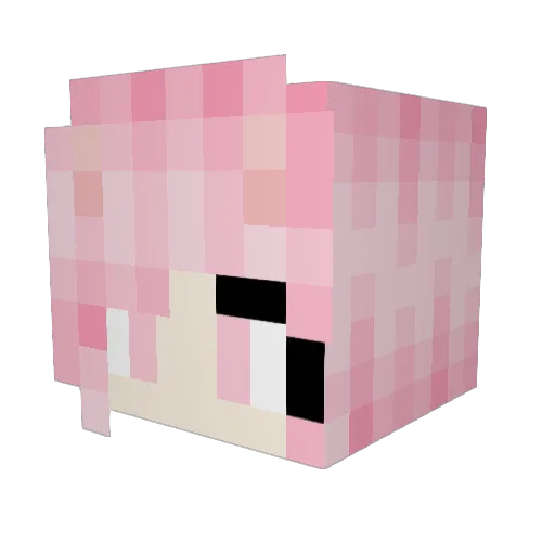 Sakura__Spirit Minecraft avatar head, 3D render
