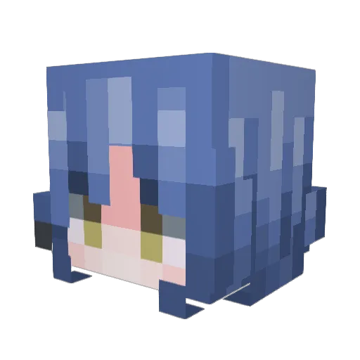 Sakura_mimi Minecraft avatar head, 3D render