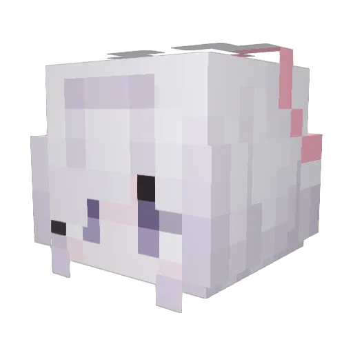 Sakura_xiaobu Minecraft avatar head, 3D render