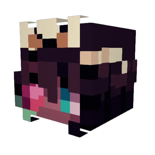Sakuraaa11 Minecraft avatar head, 3D render