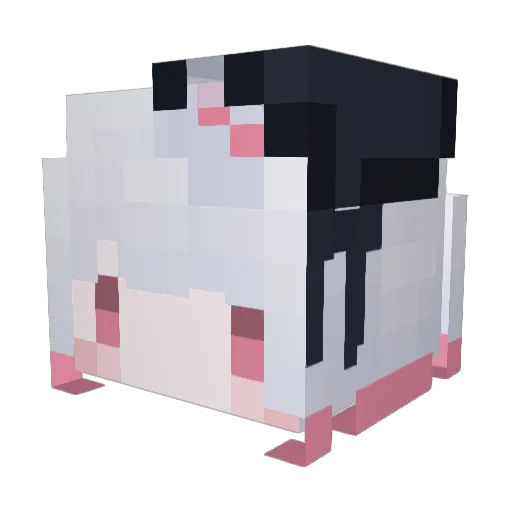 SakurabaEmaChan Minecraft avatar head, 3D render