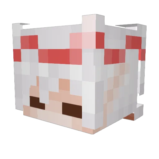 Sakurabloom7960 Minecraft avatar head, 3D render