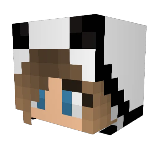 Sakurakyo Minecraft avatar head, 3D render