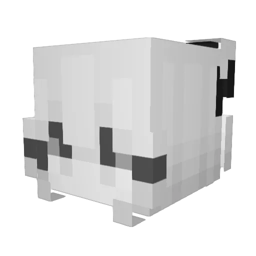Sakurashima_ Minecraft avatar head, 3D render