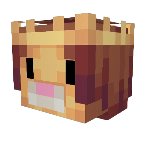 SakuratvHD2 Minecraft avatar head, 3D render