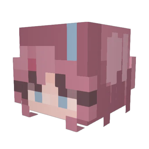 Sakurra87 Minecraft avatar head, 3D render