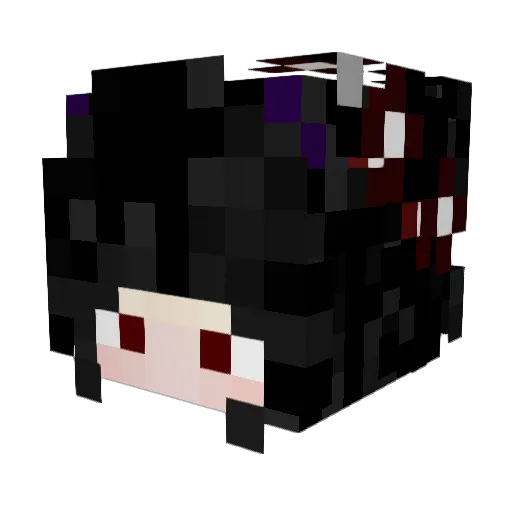 Sakurynx Minecraft avatar head, 3D render