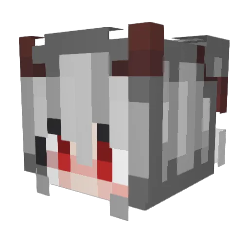 Sakuya0501 Minecraft avatar head, 3D render