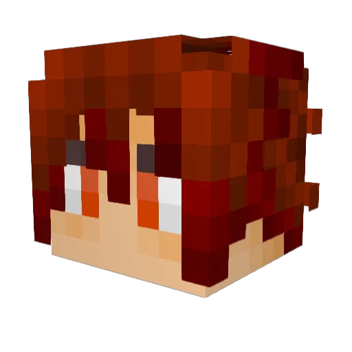 Sakuya86 Minecraft avatar head, 3D render