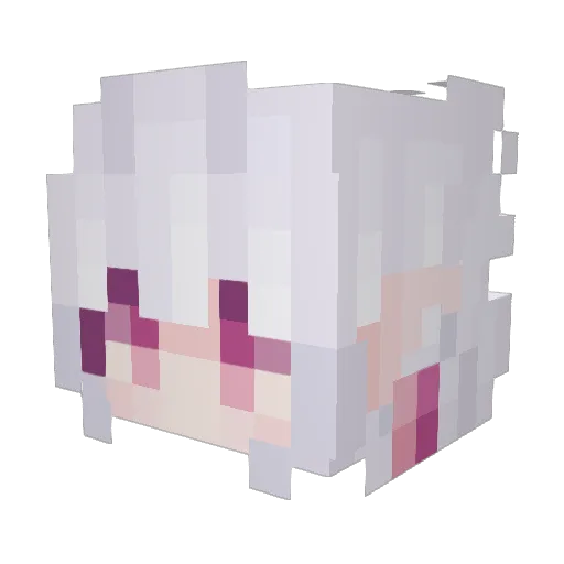 SakuyaHimeragi Minecraft avatar head, 3D render