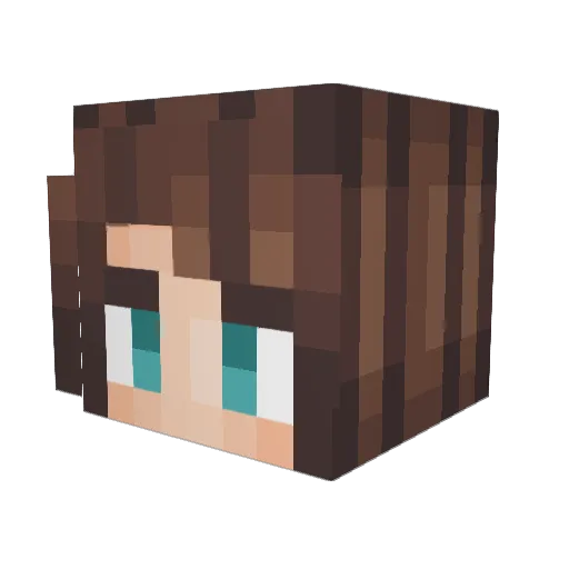 SakuyaKage Minecraft avatar head, 3D render