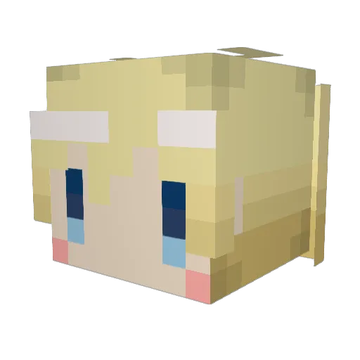 Sakuyan83 Minecraft avatar head, 3D render