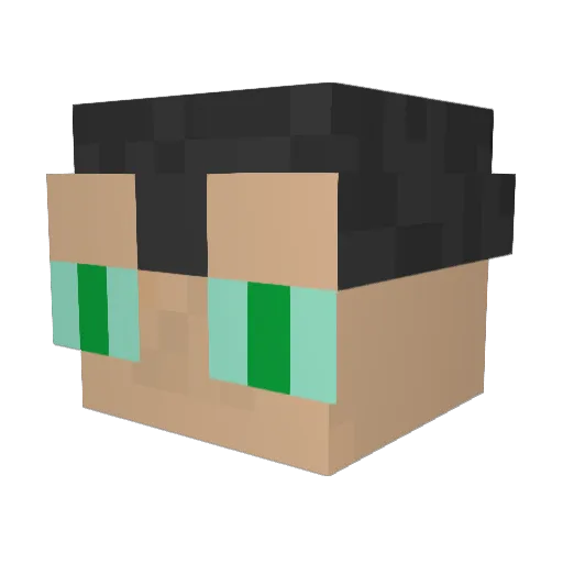 Sakyo_Smith Minecraft avatar head, 3D render
