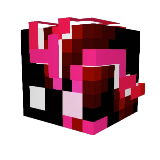 Sal3n Minecraft avatar head, 3D render