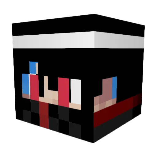 Sal_kun Minecraft avatar head, 3D render