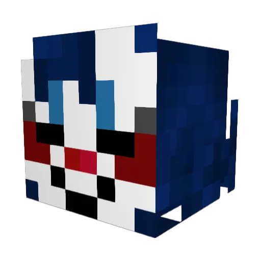 Sal_ly Minecraft avatar head, 3D render
