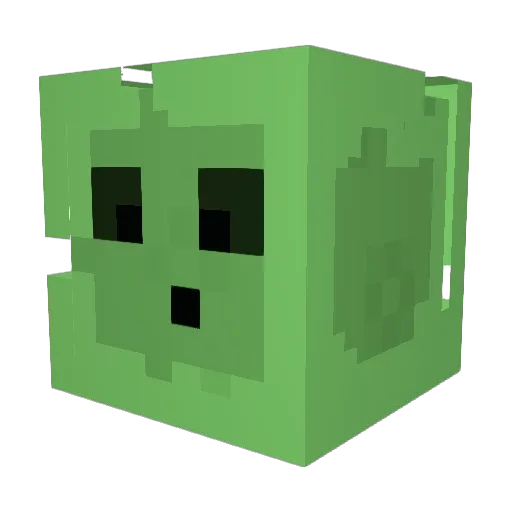 Salad720 Minecraft avatar head, 3D render