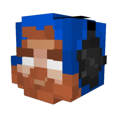 SaladBalls69 Minecraft avatar head, 3D render