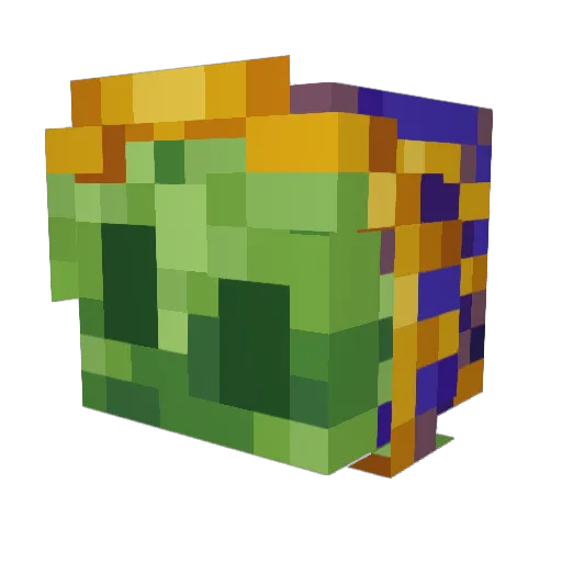 SaladGamer Minecraft avatar head, 3D render