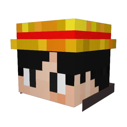SaladMan24 Minecraft avatar head, 3D render