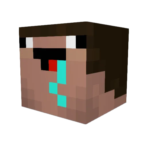 Salad_Dev Minecraft avatar head, 3D render