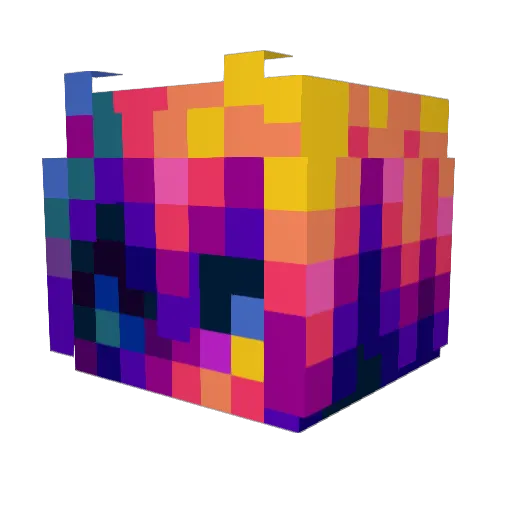 Salad_g Minecraft avatar head, 3D render