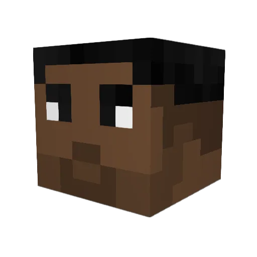 SalahParnasse Minecraft avatar head, 3D render