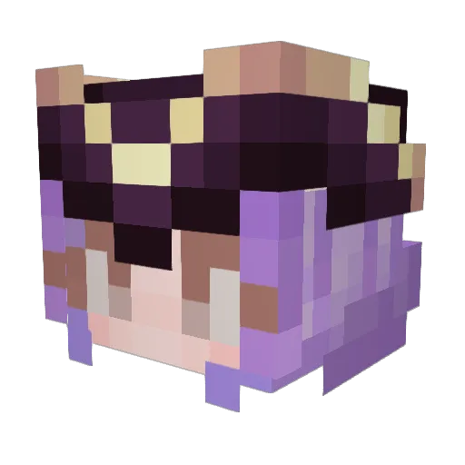 Salamaltar Minecraft avatar head, 3D render