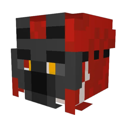 Salamander136 Minecraft avatar head, 3D render