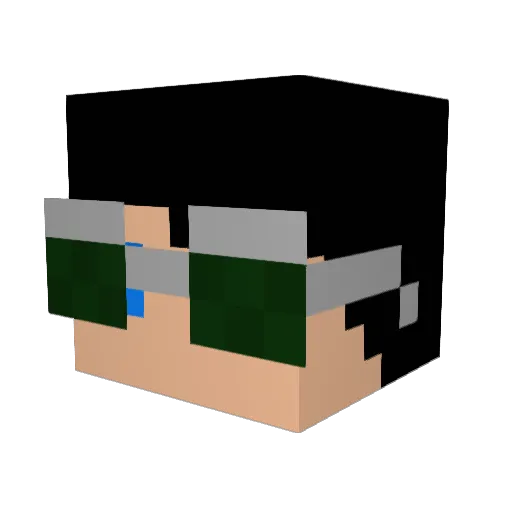 SalamanderDreams Minecraft avatar head, 3D render