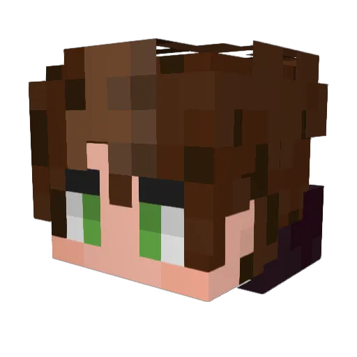 Salami_Tugboat Minecraft avatar head, 3D render
