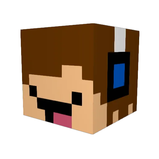 Salamibrot_ Minecraft avatar head, 3D render