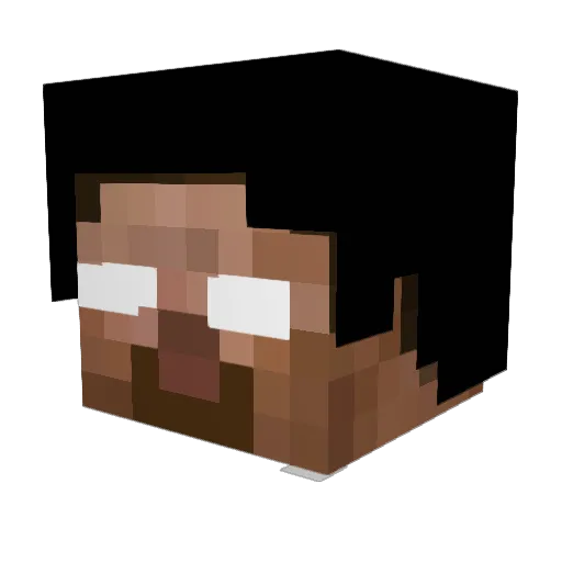 Salamipizzaaaaa Minecraft avatar head, 3D render