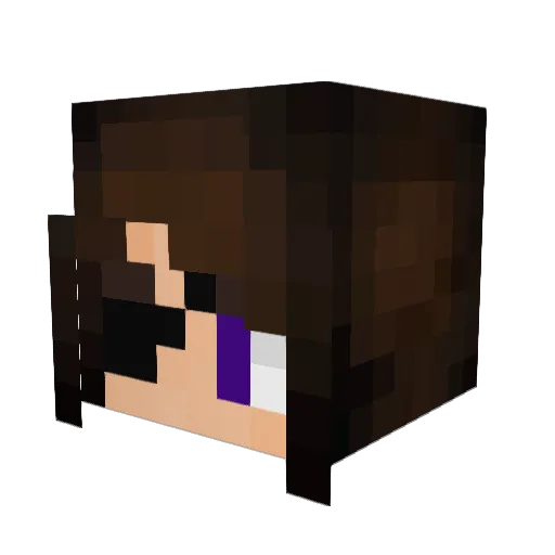 Salanaron Minecraft avatar head, 3D render