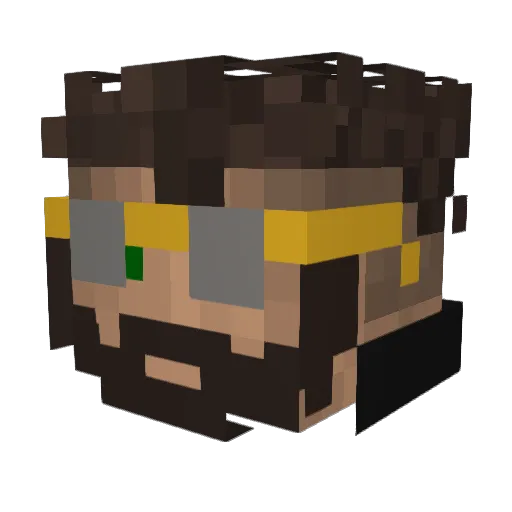 Salanskyy Minecraft avatar head, 3D render