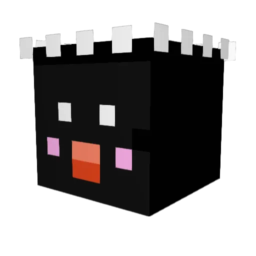SalataXD Minecraft avatar head, 3D render