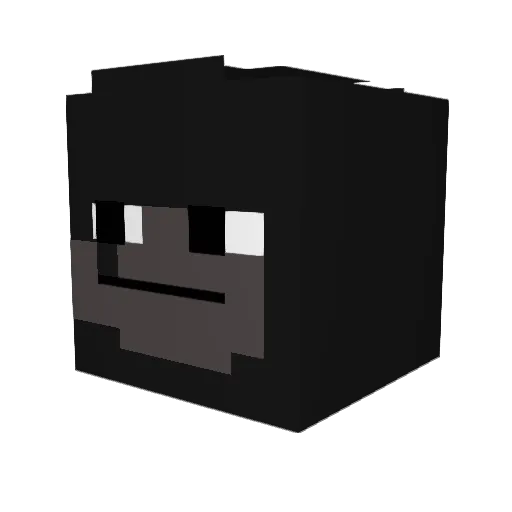 Salazandar Minecraft avatar head, 3D render