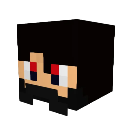 Salazartuss Minecraft avatar head, 3D render