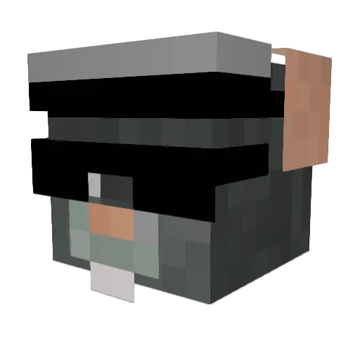 SalemOFF_ Minecraft avatar head, 3D render