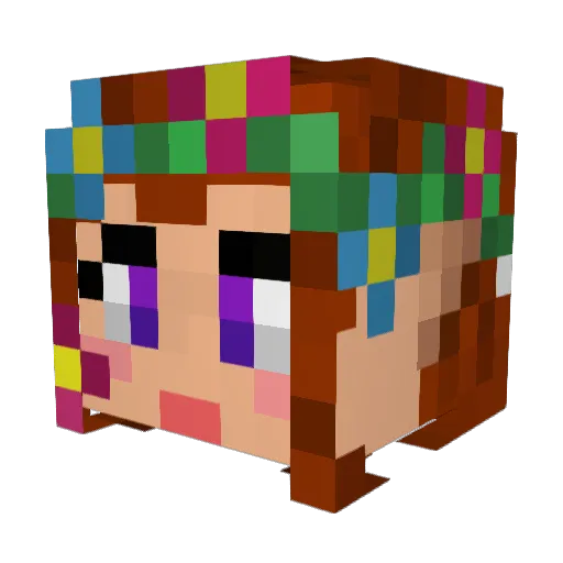 SalemRollin Minecraft avatar head, 3D render