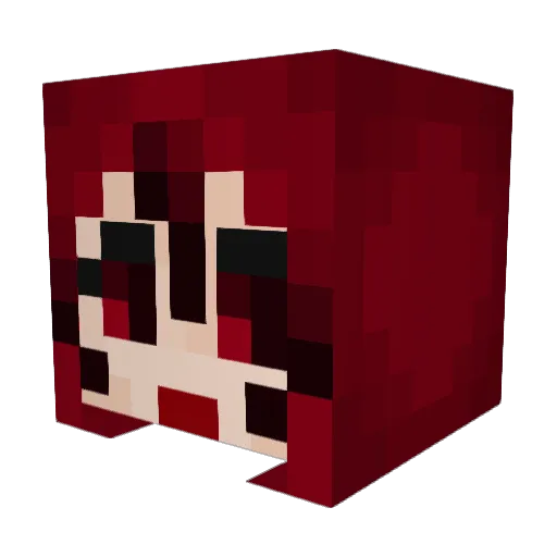 SalemTheBat Minecraft avatar head, 3D render