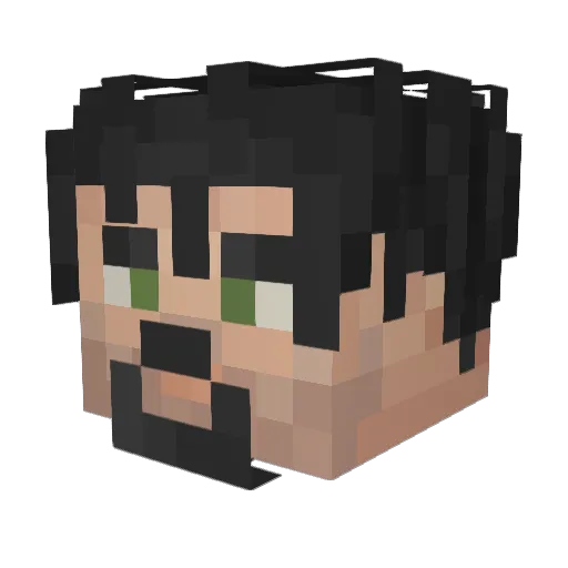 Saleme985 Minecraft avatar head, 3D render