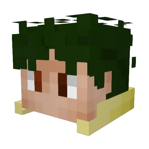 Salendrez Minecraft avatar head, 3D render