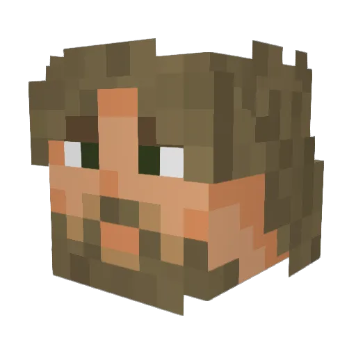 Sales__ Minecraft avatar head, 3D render