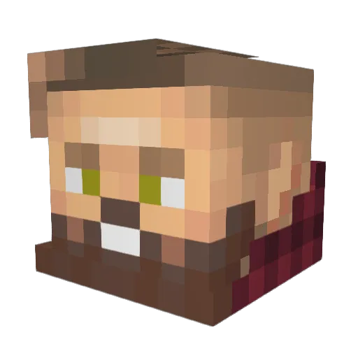 Salevits Minecraft avatar head, 3D render