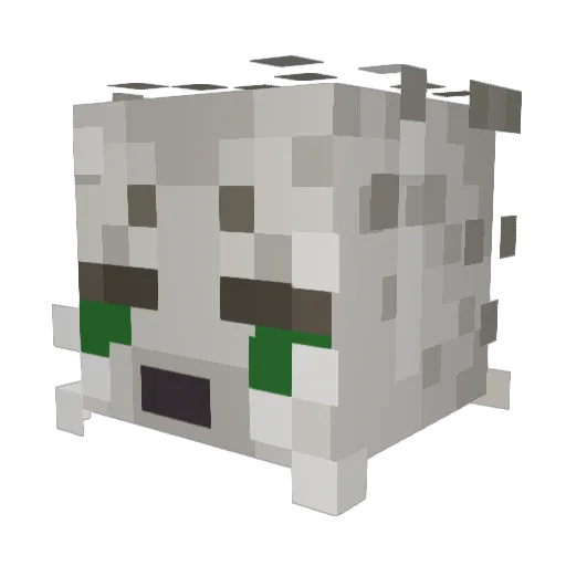 SaliSuks Minecraft avatar head, 3D render