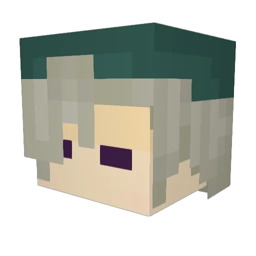 SalidDressing Minecraft avatar head, 3D render