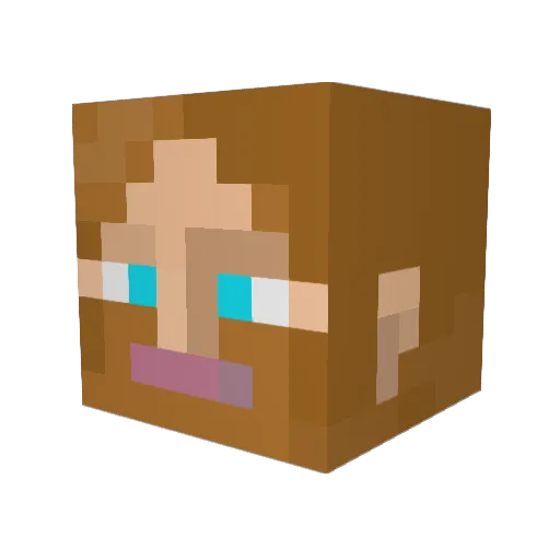 SalinDeff Minecraft avatar head, 3D render